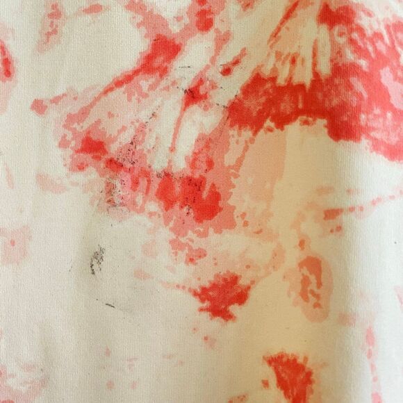 Hang Ten‎ Womens Longsleeve Rashguard Swim Top Shirt Tie Dye Pink Zip Pocket S - Picture 6 of 7